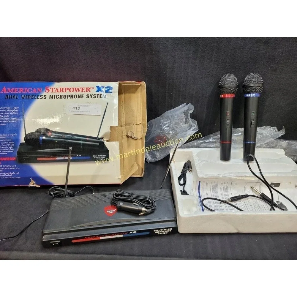 Nady Systems‎ Dual Wireless Microphone System American Star Power ×2